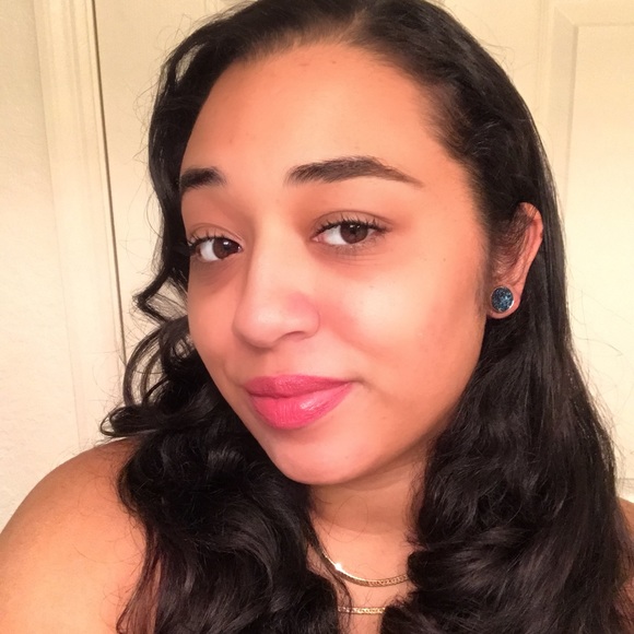 3 For $13 Blue Stainless Steel Druzy Earrings 🌸 - Picture 2 of 2